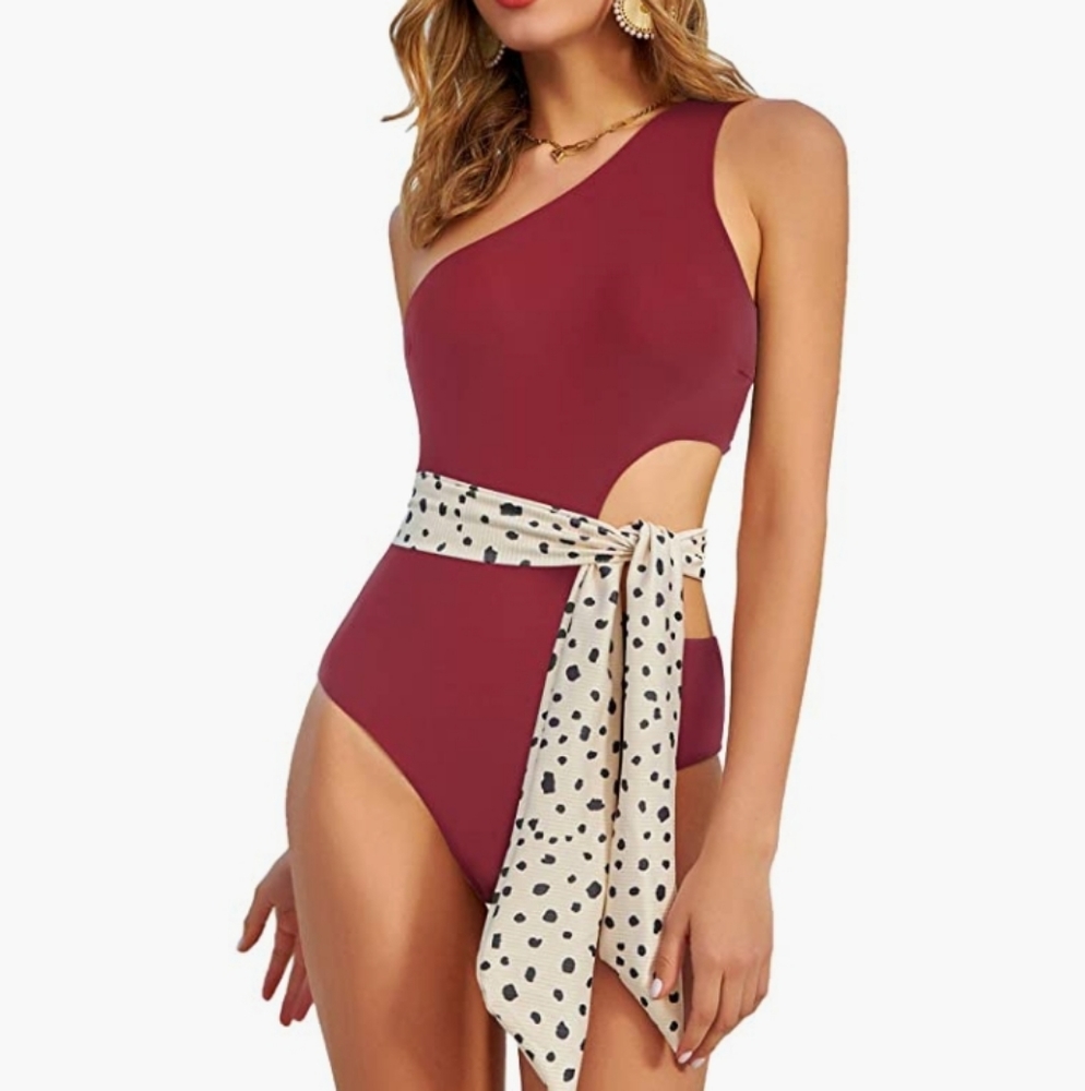 One Shoulder Monokini Swimsuit